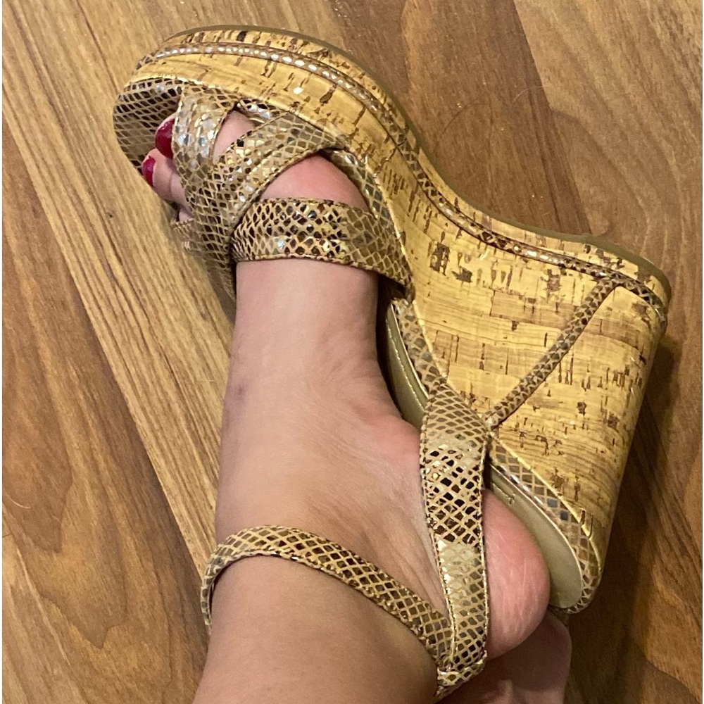 BCBG Generation Cork Wedges